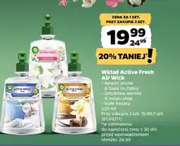 Netto Odświeżacz powietrza białe kwiaty zapas Air Wick Active Fresh oferta