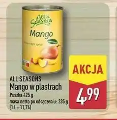 ALDI ALL SEASONS Mango w plastrach oferta
