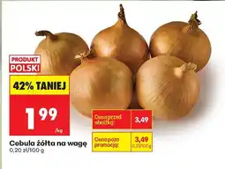 Biedronka Cebula żółta na wagę 0,20 zł/100g oferta