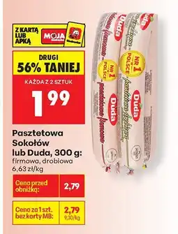 Biedronka Kiełbasa Pasztetowa Sokołów lub Duda, 300 g: firmowa, drobiowa oferta