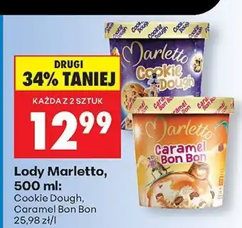 Biedronka Lody Marletto Cookie Dough oferta