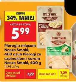 Biedronka Pierogi z mięsem Nasze Smaki oferta