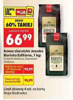 Biedronka Kawa ziarnista Jacobs Barista Editions Crema Italiano oferta