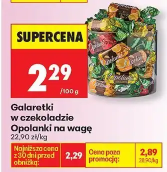 Biedronka Galaretki w czekoladzie Opolanki na wagę oferta