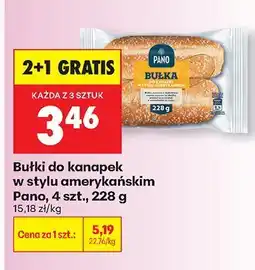Biedronka Bułki do kanapek w stylu amerykańskim Pano oferta