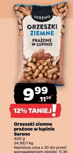 Netto Orzechy ziemne prażone w łupinie Sereno oferta