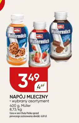 Chata Polska Napój mleczny Müller - wybrane rodzaje oferta