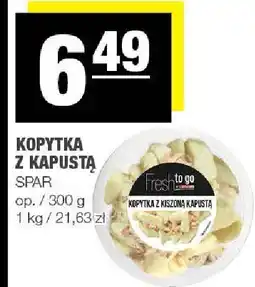 Spar Kopytka z kapustą SPAR Fresh to go oferta