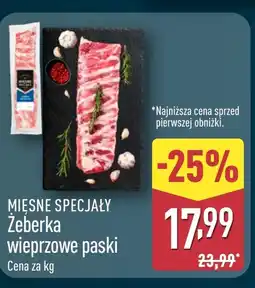 ALDI Żeberka wieprzowe Mięsne Specjały oferta