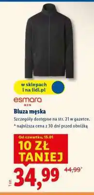 Lidl BLUZA MĘSKA oferta