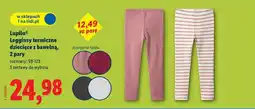 Lidl Lupilu Legginsy termiczne dziecięce z bawełny, 2 pary oferta