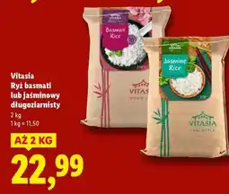 Lidl Vitasia Ryż basmati lub jaśminowy długoziarnisty oferta