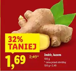 Lidl Imbir, luzem oferta