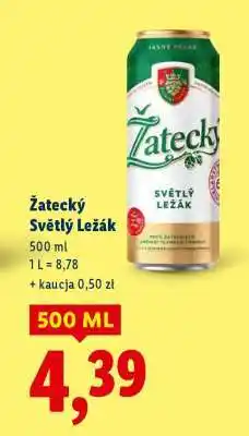 Lidl Žatecký Světlý Ležák oferta