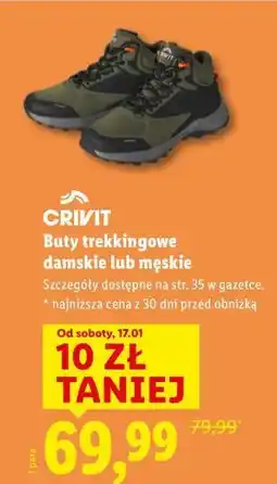 Lidl Buty trekkingowe damskie lub męskie CRIVIT oferta