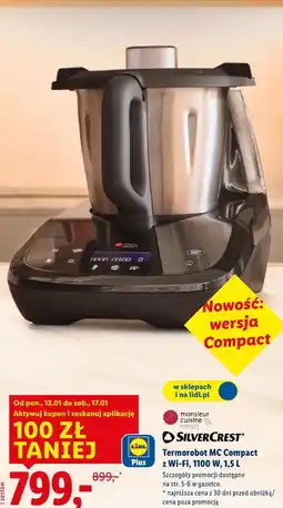 Lidl Termorobot MC Compact z Wi-Fi, 1100 W, 1,5 L SilverCrest oferta