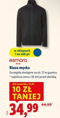 Lidl Bluza męska esmara MEN oferta
