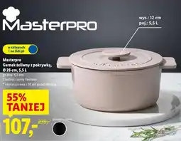 Lidl Garnek żeliwny z pokrywką Masterpro Ø 26 cm oferta