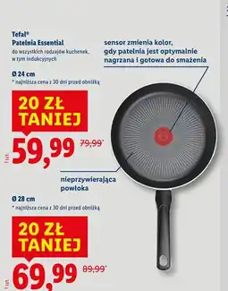 Lidl Patelnia Essential Tefal (różne rozmiary) oferta