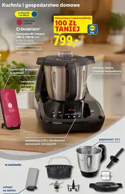 Lidl Termorobot MC Compact Silvercrest z Wi-Fi 1100 W, 1.5L (z zestawem akcesoriów) oferta