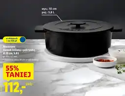 Lidl Garnek żeliwny z pokrywką Masterpro Ø 29 cm oferta