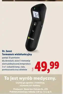 Lidl Termometr wielofunkcyjny Dr. Senst oferta