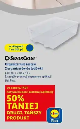 Lidl Organizer lub zestaw 2 organizerów do lodówki SilverCrest oferta