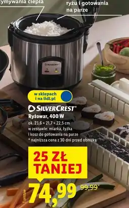 Lidl Ryżowar SilverCrest, 400 W oferta