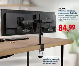 Lidl Uchwyt na 2 monitory z mocowaniem do biurka TRONIC oferta