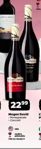 Netto Wino Mogen David Concord oferta