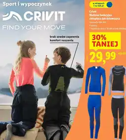 Lidl Bielizna funkcyjna chłopięca lub dziewczęca Crivit oferta