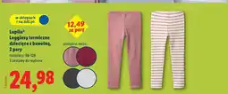Lidl Legginsy termiczne dziecięce z bawełną Lupilu, 2 pary oferta