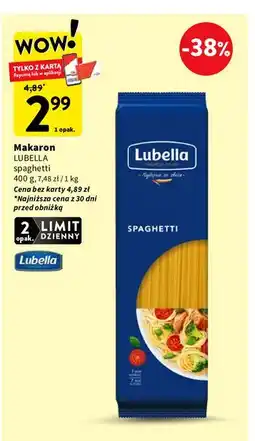 Intermarche Makaron spaghetti Lubella oferta