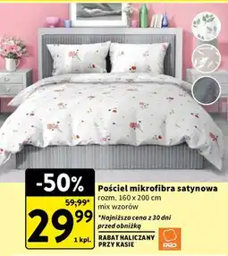 Intermarche Komplet pościeli satyna 160 x 200 cm Faro oferta