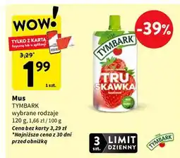 Intermarche Mus jabłko-banan-truskawka-marchew Tymbark oferta