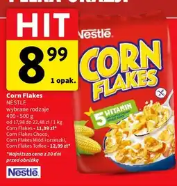 Intermarche Płatki śniadaniowe toffi Corn Flakes (Nestle) oferta