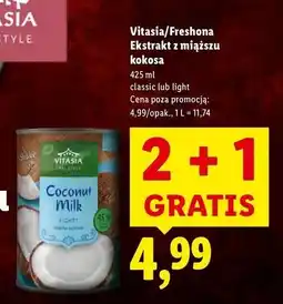 Lidl Mleczko kokosowe light Freshona oferta