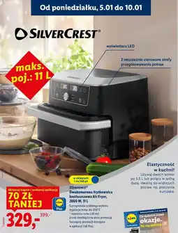 Lidl Frytkownica air fryer retro 2600 w Silvercrest oferta