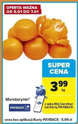 Carrefour Express Owoce mandarynki kg oferta