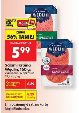 Biedronka Salami klasyczne oferta
