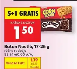 Biedronka Baton Nestlé, różne rodzaje 5+1 GRATIS oferta