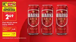 Biedronka Piwo Warka oferta