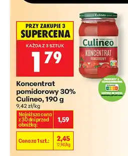 Biedronka Koncentrat pomidorowy Culineo oferta