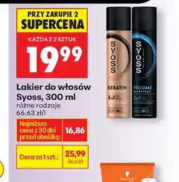 Biedronka Lakier do włosów Syoss oferta