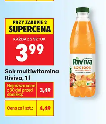 Biedronka Sok Riviva oferta