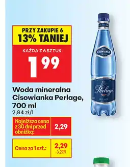 Biedronka Woda mineralna Cisowianka oferta