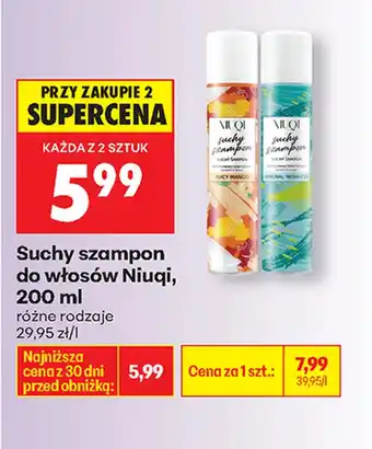 Biedronka Suchy szampon Niuqi oferta