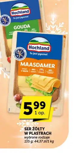 Groszek Hochland Ser żółty w plastrach oferta