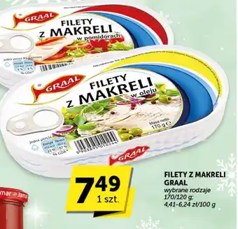 Groszek Filety z makreli Graal oferta