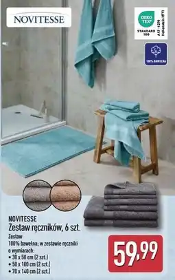 ALDI NOVITESSE Zestaw ręczników, 6 szt oferta
